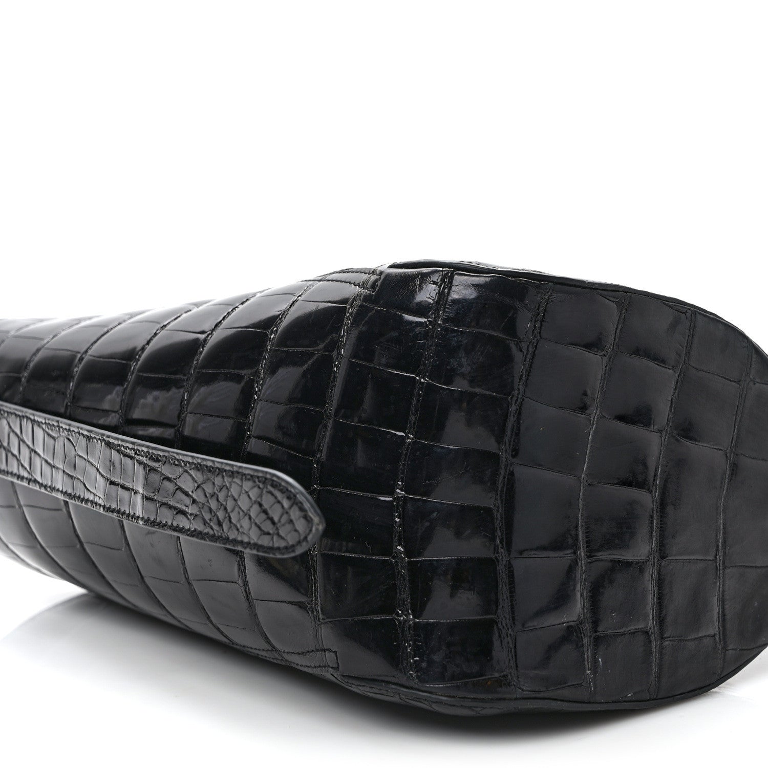 Lanvin Alligator Small Hook Bag Black 9 of 12