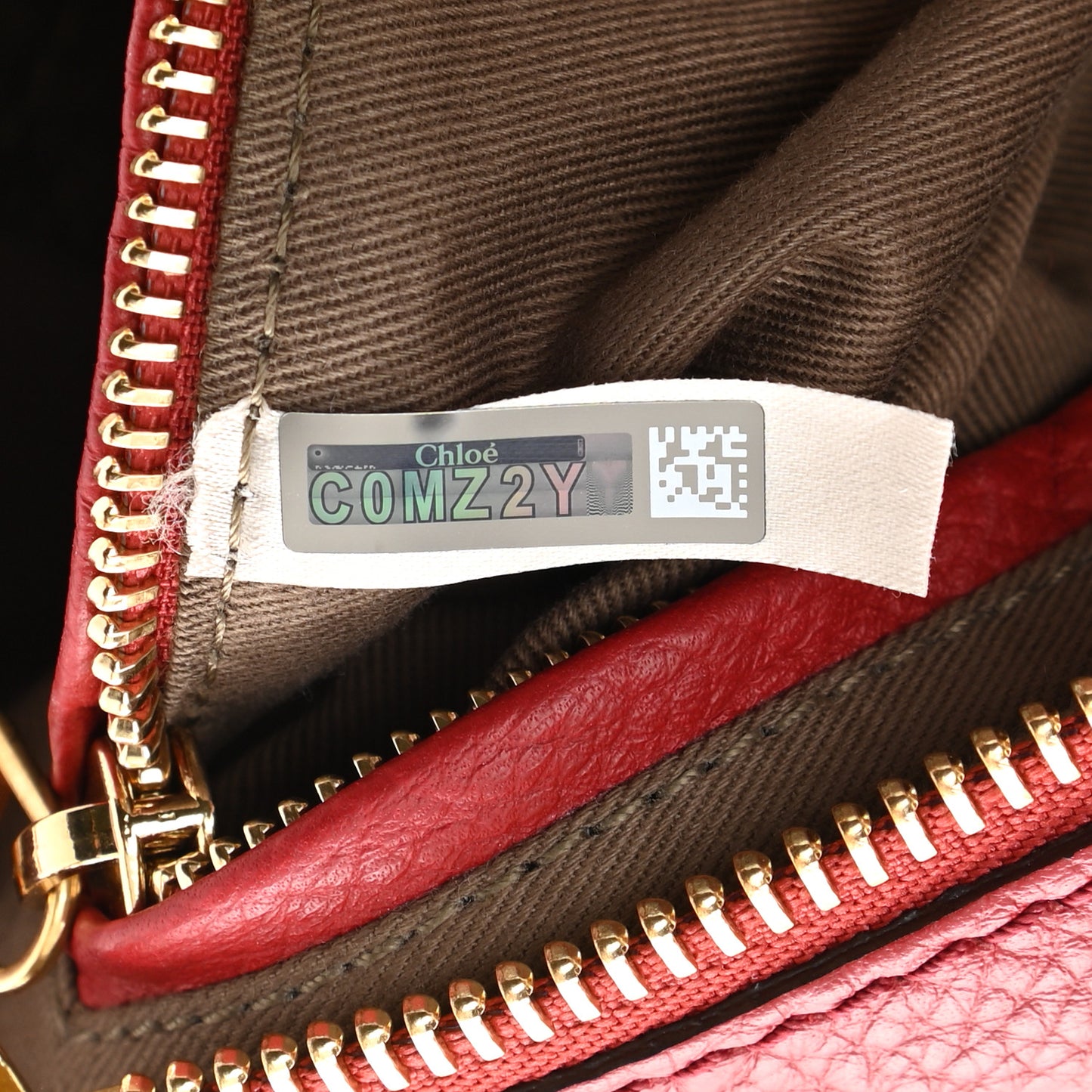 Calfskin Small Marcie Satchel Dahlia Red