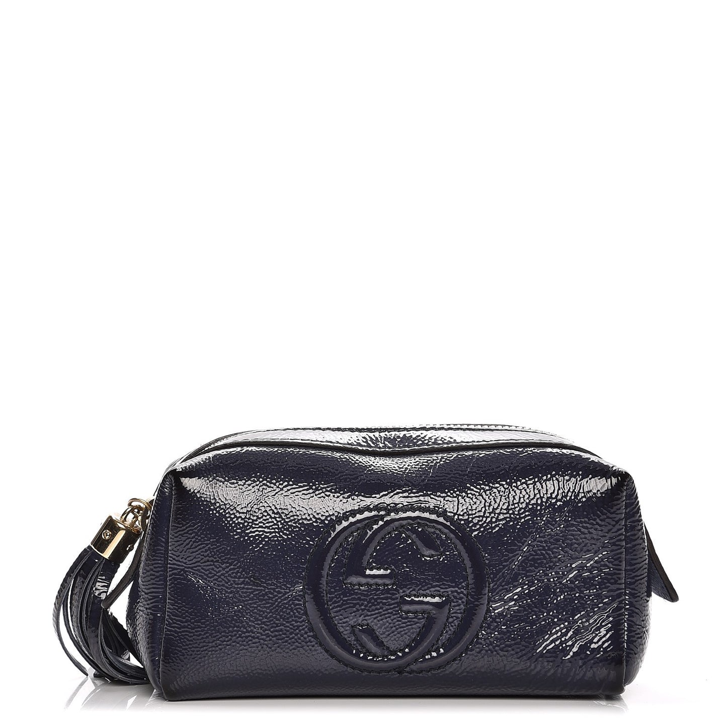 Patent Small Soho Cosmetic Case Uniform Blue
