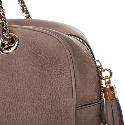 Gucci Vitello Range Medium Soho Bowler Grey Field 10 of 16