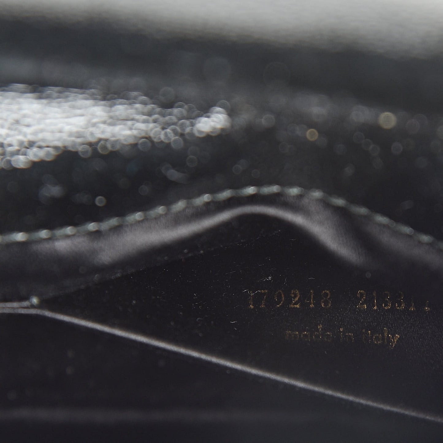 Textured Patent Monogram Small Belle De Jour Clutch Black
