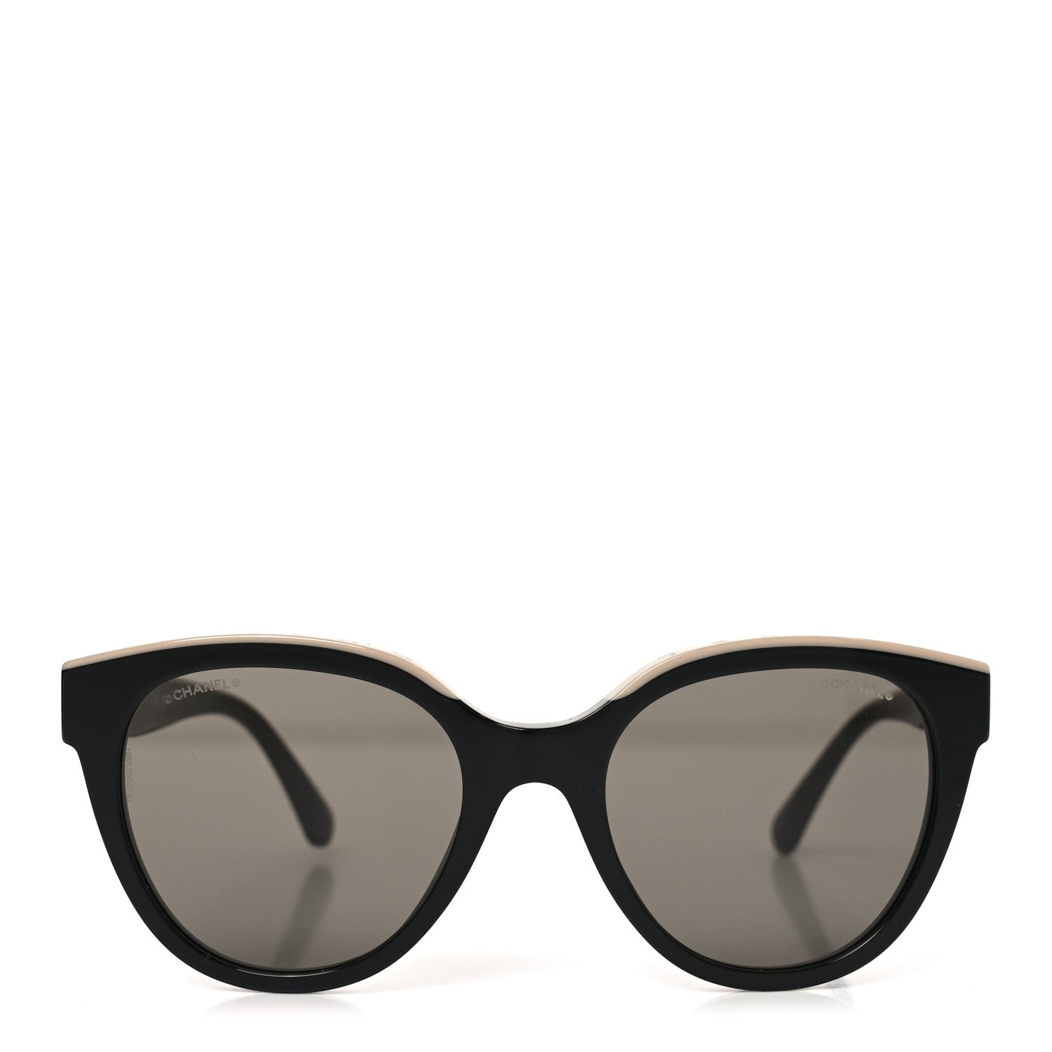 Chanel Acetate CC Butterfly Sunglasses 5414 Black Beige 2 of 7