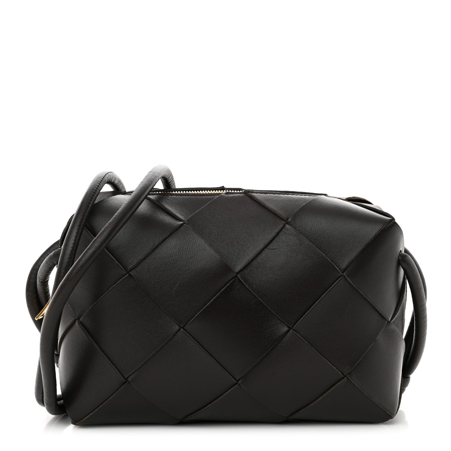 Bottega Veneta Lambskin Maxi Intrecciato Small Cassette Camera Bag Fondant 1 of 9