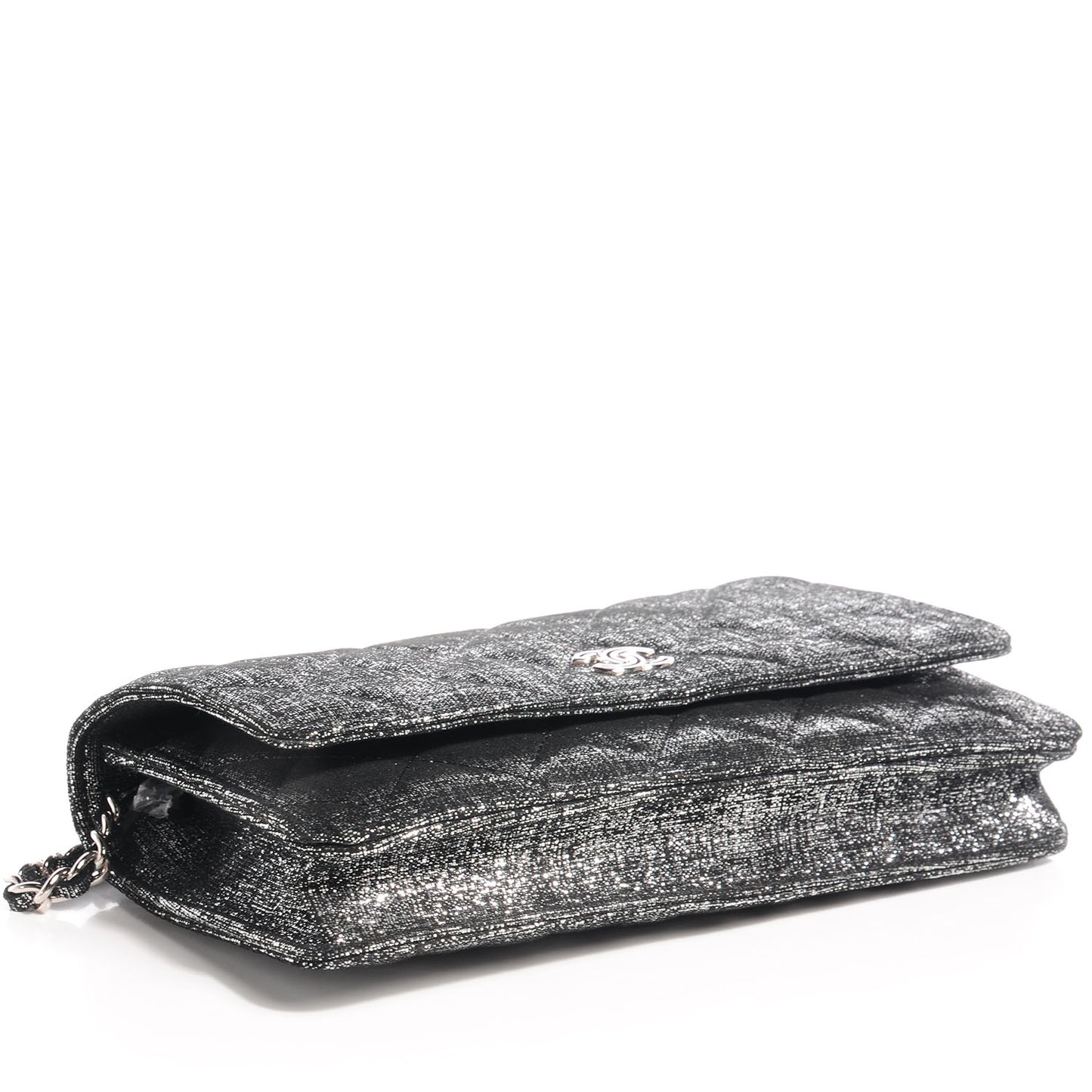 Iridescent Wallet on Chain WOC Dark Silver