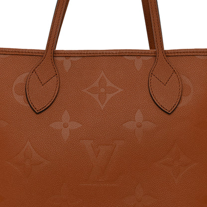 Louis Vuitton Empreinte Monogram Giant Neverfull MM Cognac 8 of 10