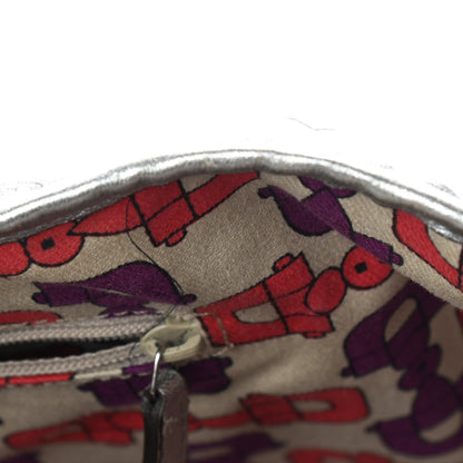 Gucci Metallic Guccissima Large Princy Tote Silver 8 of 14