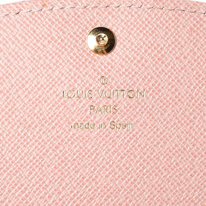 Louis Vuitton Damier Ebene Caissa Wallet Rose Ballerine 6 of 9