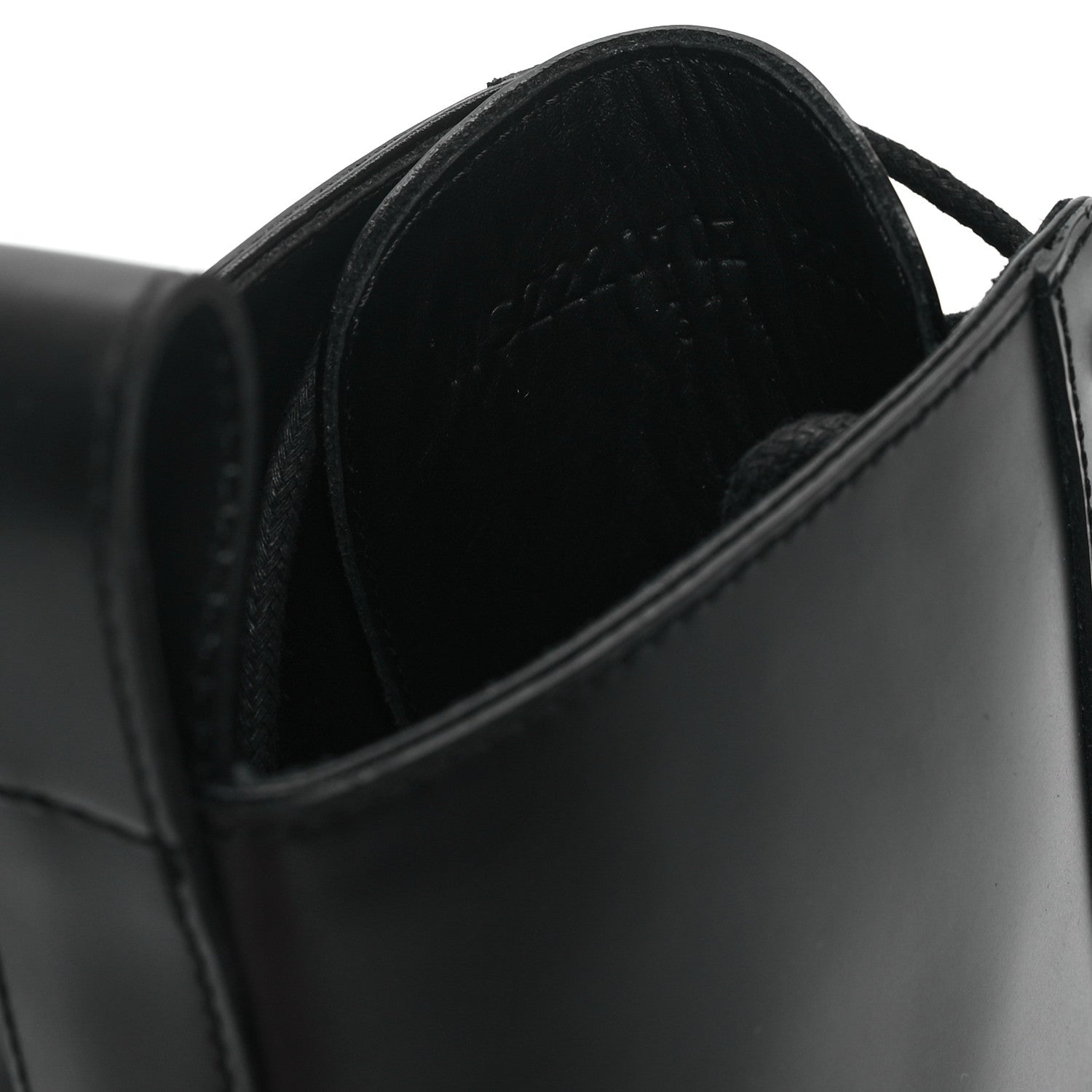 Hermes Glossed Calfskin Funk Ankle Boots 37.5 Black 7 of 9