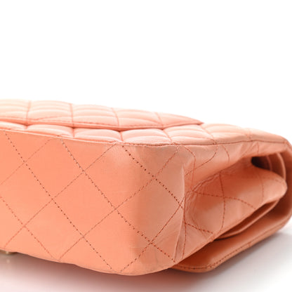 Chanel Lambskin Quilted Medium Double Flap Pink 10 of 10