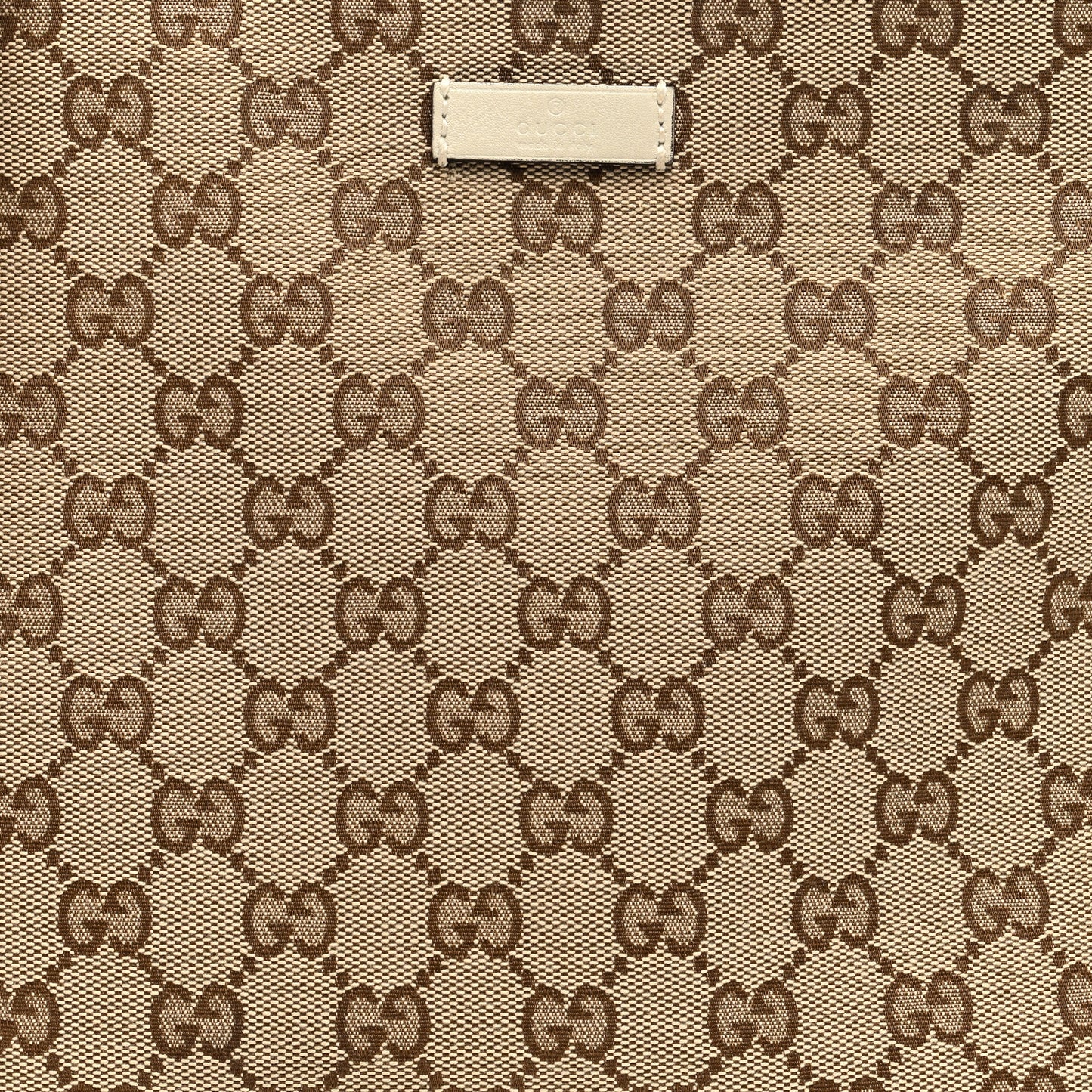Monogram Medium Flat Messenger Bag Off White