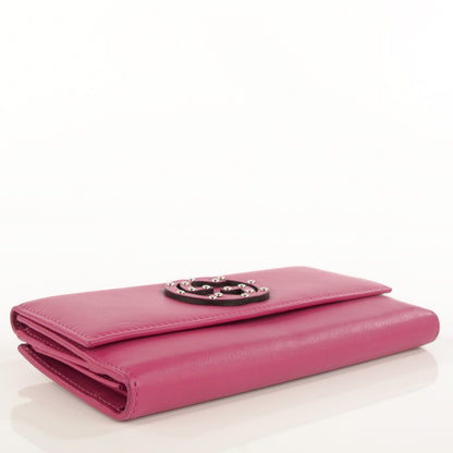 Gucci Calfskin Studded Soho Continental Wallet Peonia Flower 4 of 8