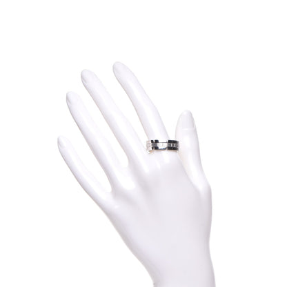 Cartier 18K White Gold Tank Francaise Ring 63 10.25 2 of 4