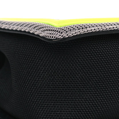 Chanel Canvas Quilted Medium Fluo Boy Flap Black Grey Yellow 10 of 12