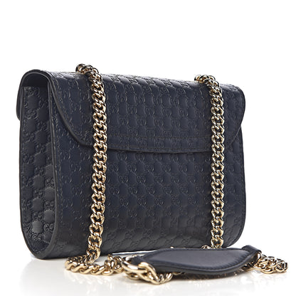 Gucci Microguccissima Mini Emily Chain Shoulder Bag Blue 3 of 10