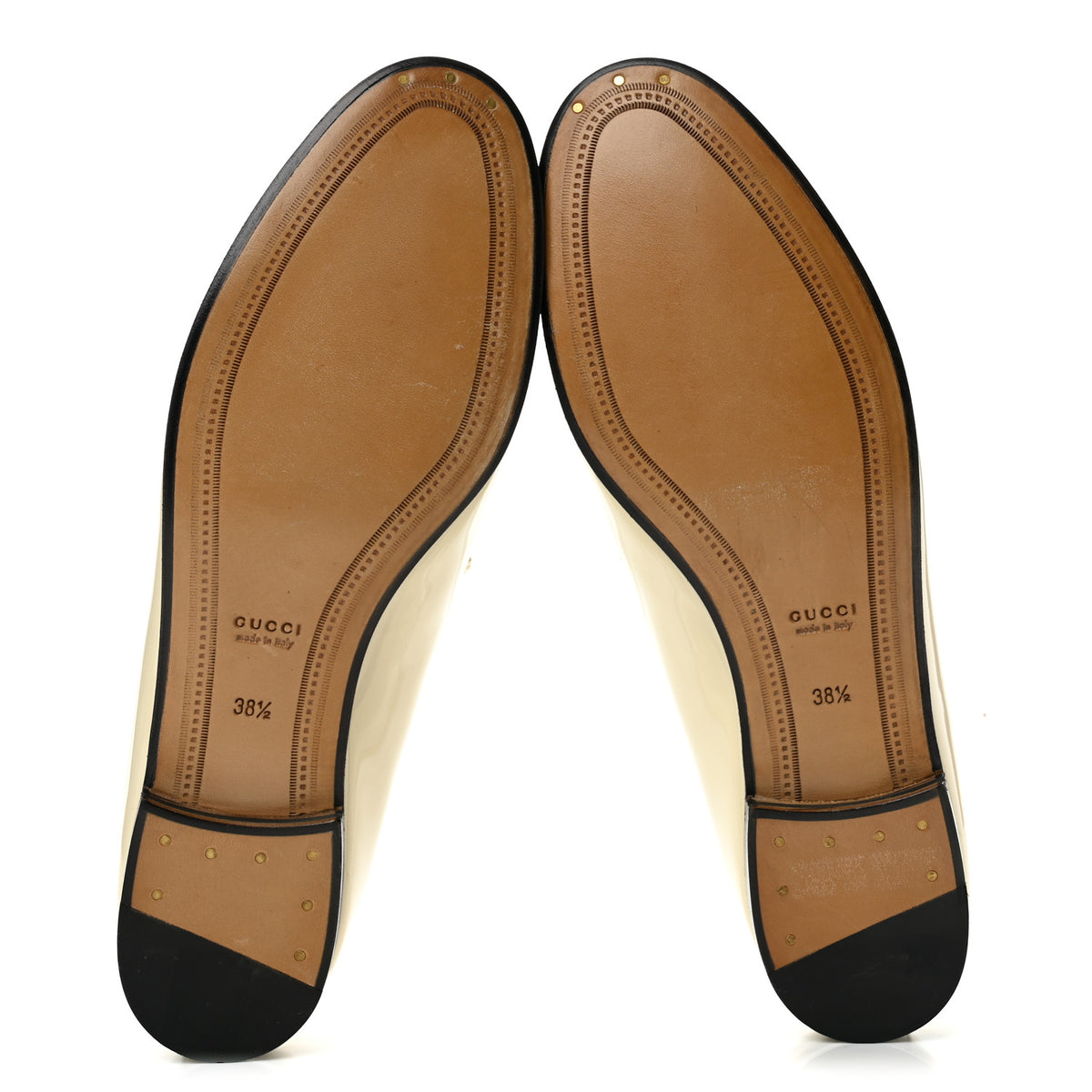 Patent Womens Jordaan Loafers 38.5 New Ivory
