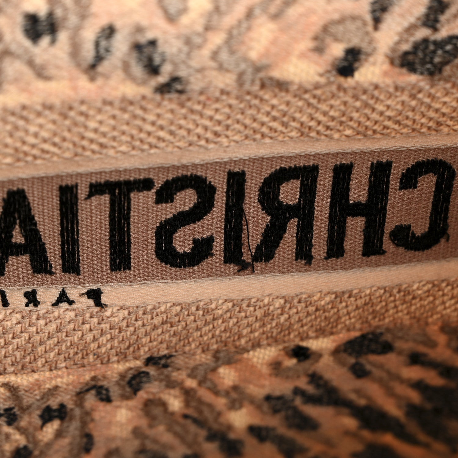 Christian Dior Canvas Embroidered Tie Dye Large Book Tote