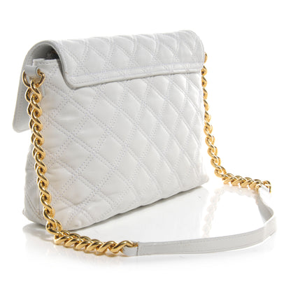 Marc Jacobs Leather Quilted The Large Single White 3 of 11