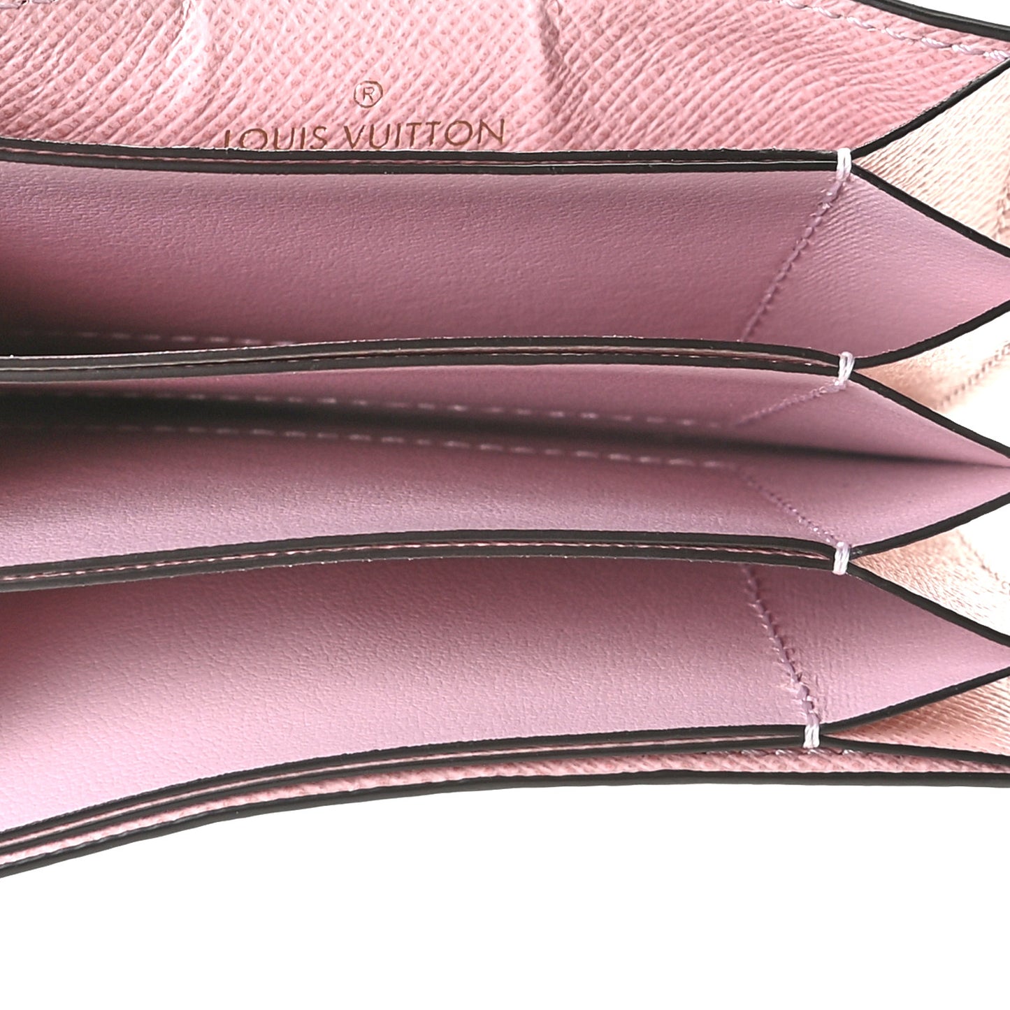 Monogram Gusset Card Holder Rose Ballerine