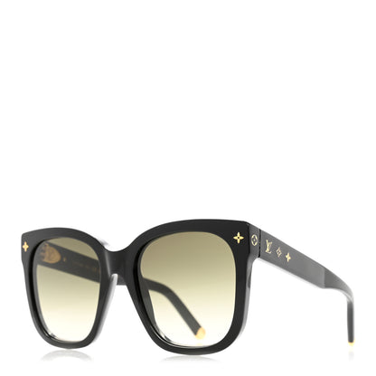 Louis Vuitton Acetate My Monogram Cat Eye Sunglasses Z1729W Black 1 of 8