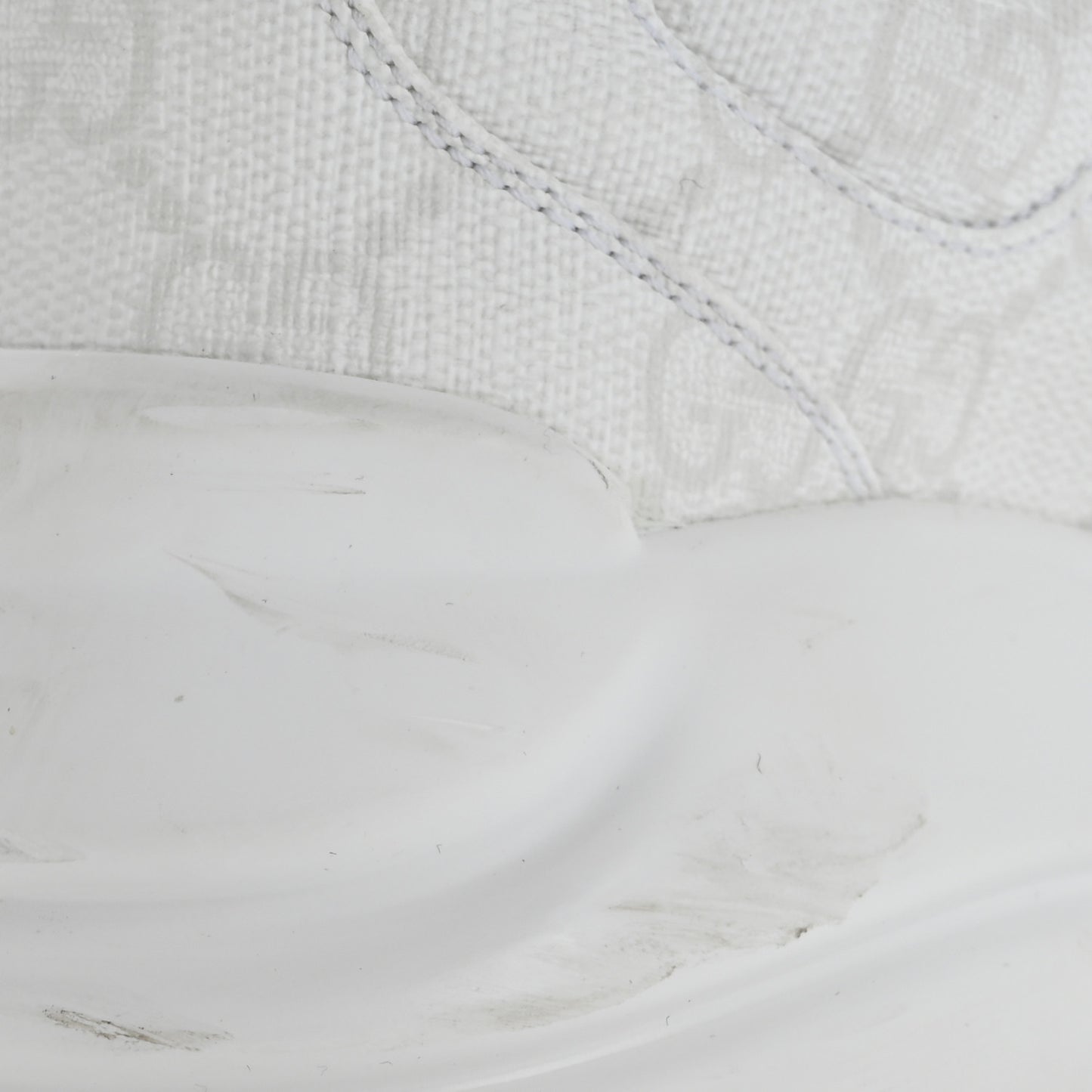 GG Supreme Monogram Womens Rhyton Sneakers 37 White