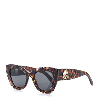 Fendi Acetate F is Fendi FF 51mm Cat Eye Sunglasses 0327/S Tortoise Camouflage 1 of 7