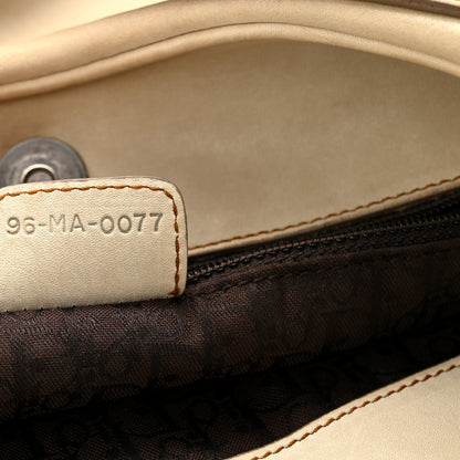 Christian Dior Calfskin Medium Gaucho Double Saddle Bag Ivory 7 of 13