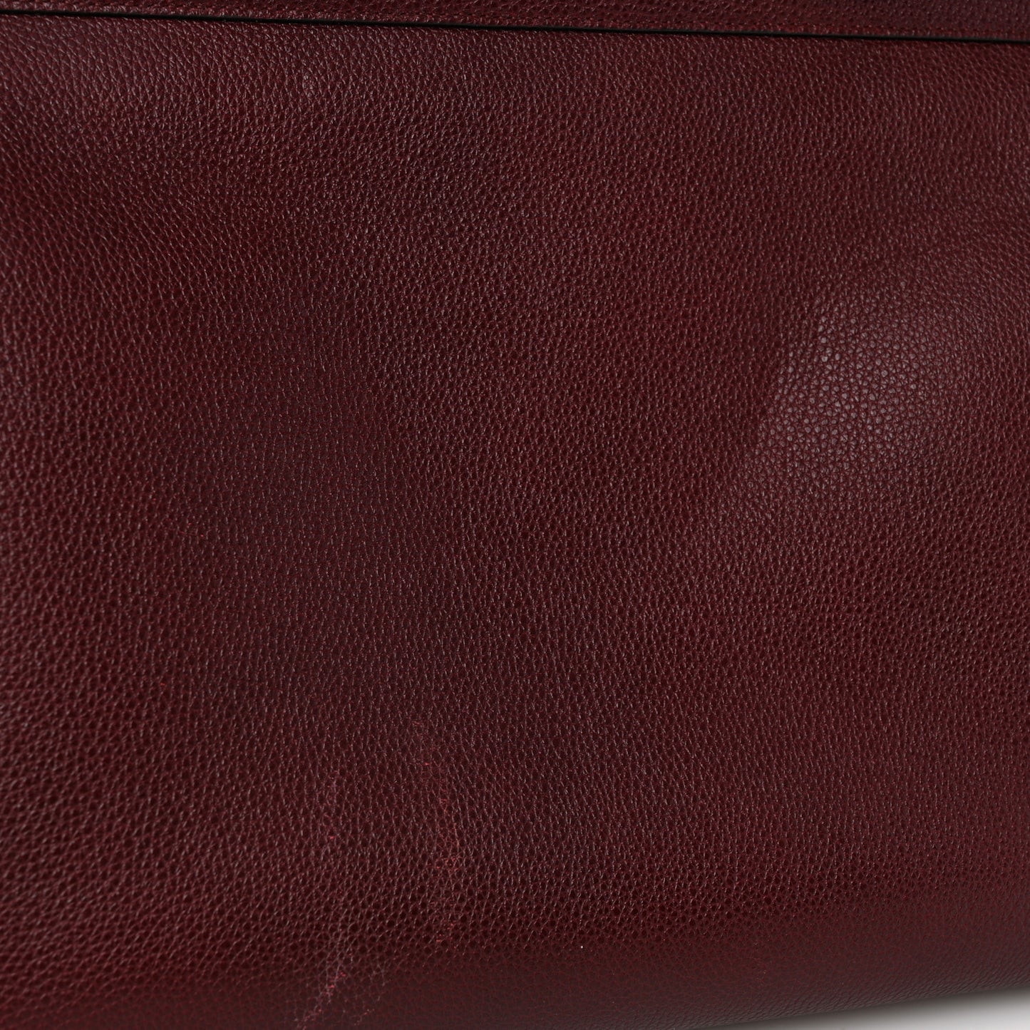 Grainy Calfskin Medium Zumi Top Handle Bag Vintage Bordeaux