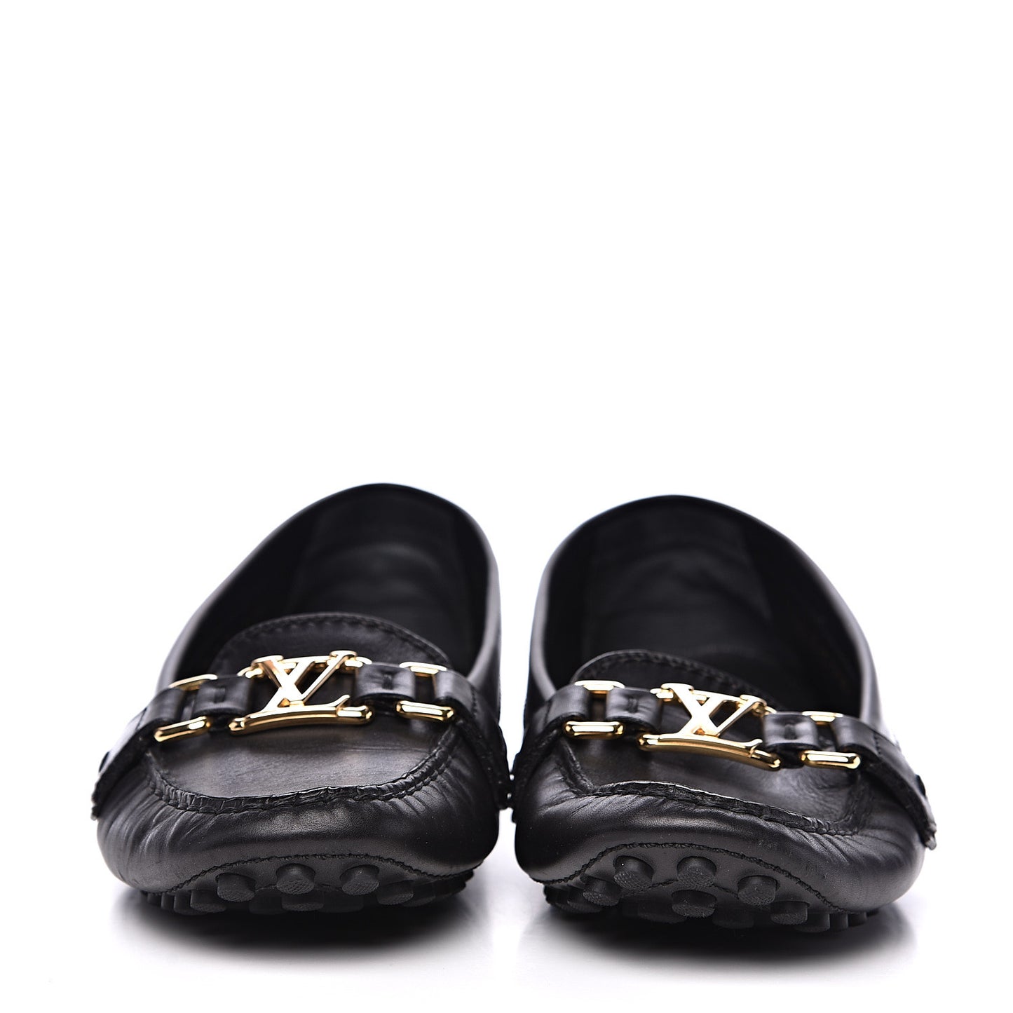Calfskin Oxford Loafers 39.5 Black