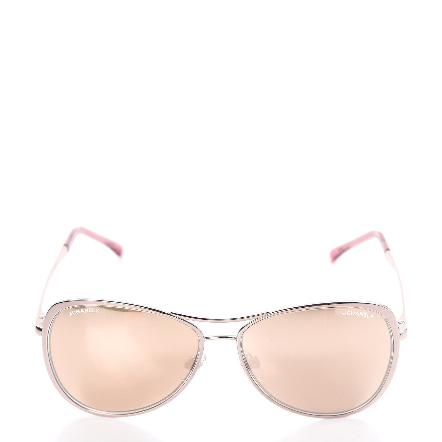 Chanel Mirrored Pilot Summer Sunglasses 4223 Pink 4 of 6