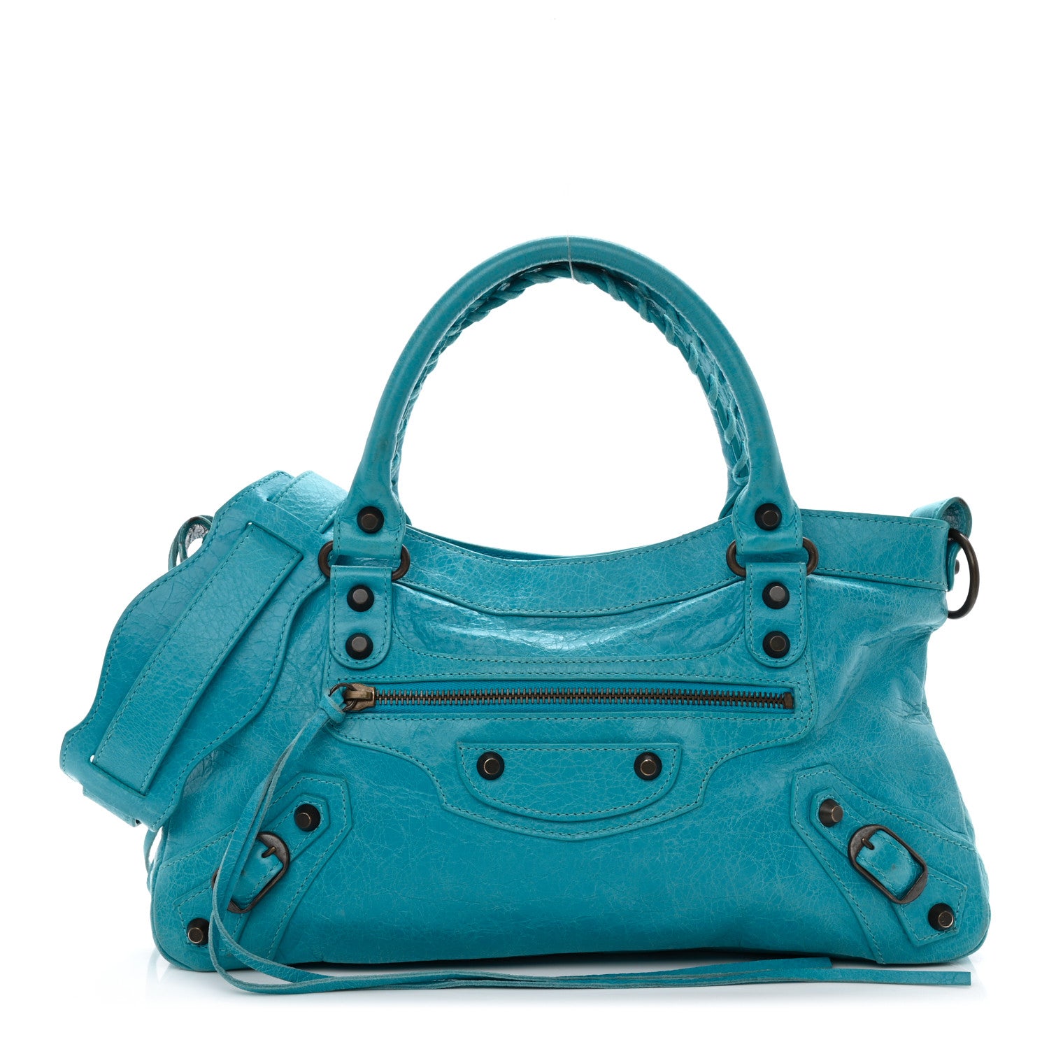 Balenciaga Agneau Classic Hardware First Bleu Paon 3 of 9