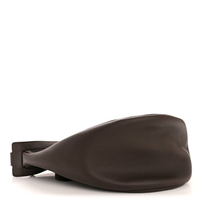 The Row Grained Calfskin Large Slouchy Banana Bag Brunette 4 of 11