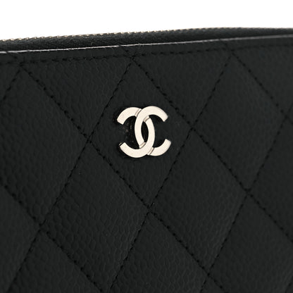 Chanel Caviar Quilted Large Gusset Zip Around Wallet Black 9 of 11