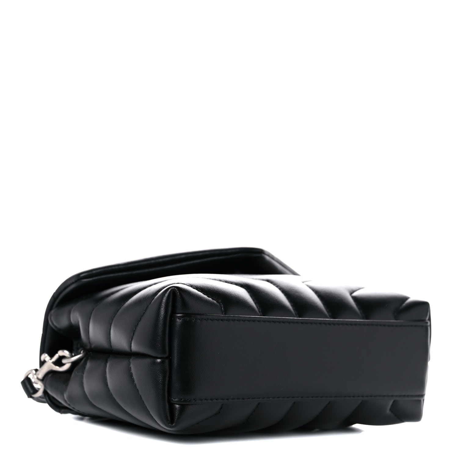 Saint Laurent Calfskin Y Quilted Monogram Toy Loulou Crossbody Bag Black 4 of 13