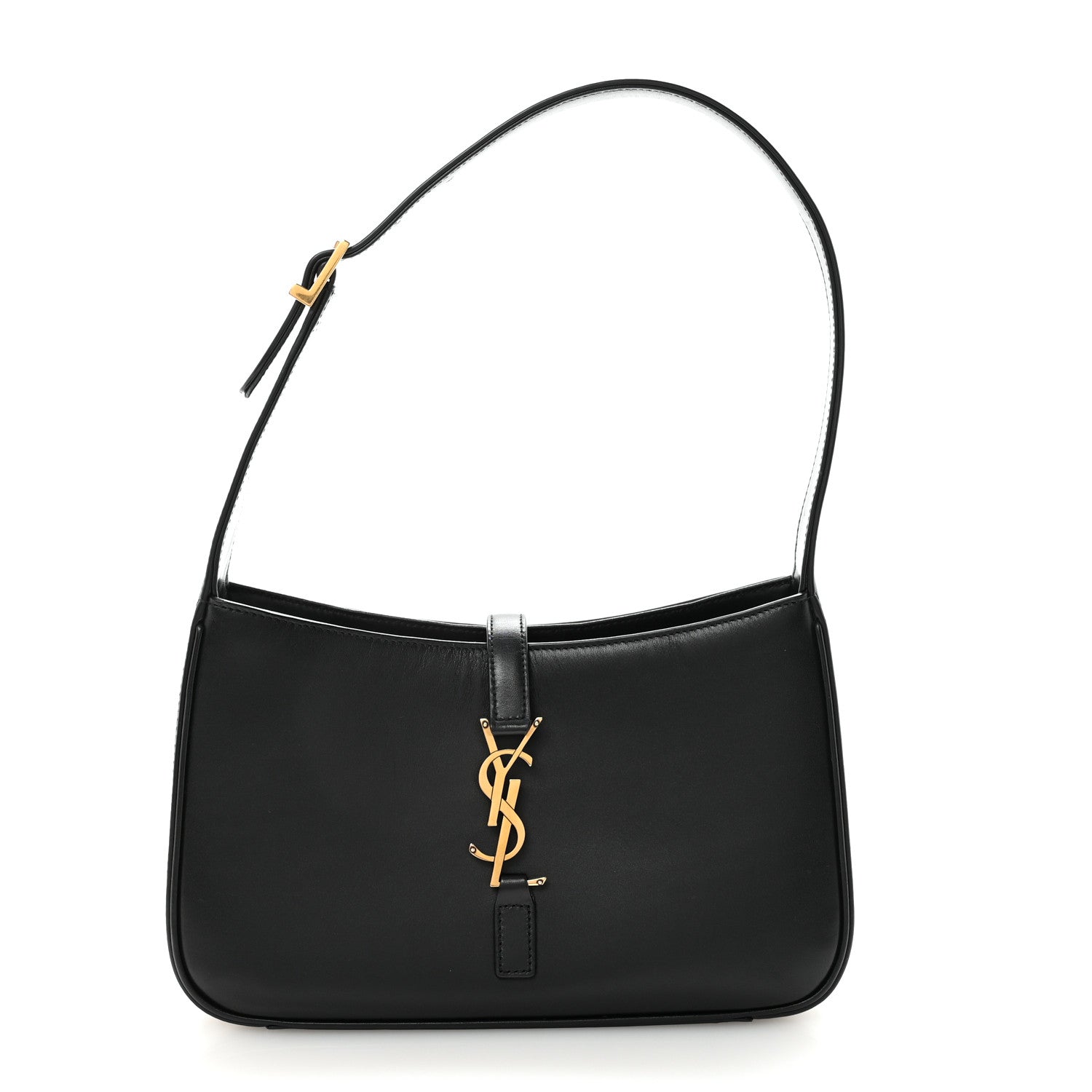 Saint Laurent Smooth Calfskin Le 5 A 7 Hobo Black 1 of 9