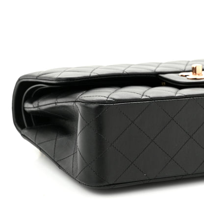 Chanel Lambskin Quilted Medium Double Flap Black 9 of 11