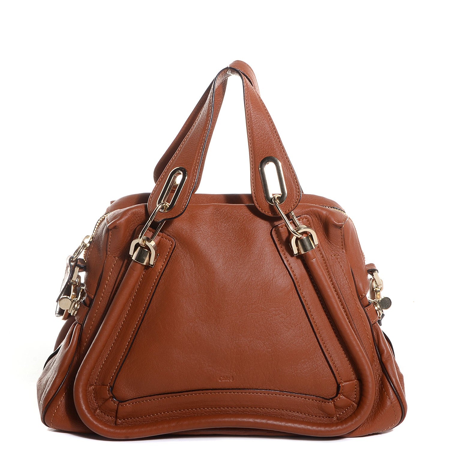 Chloe Calfskin Medium Military Paraty Caramel 1 of 11