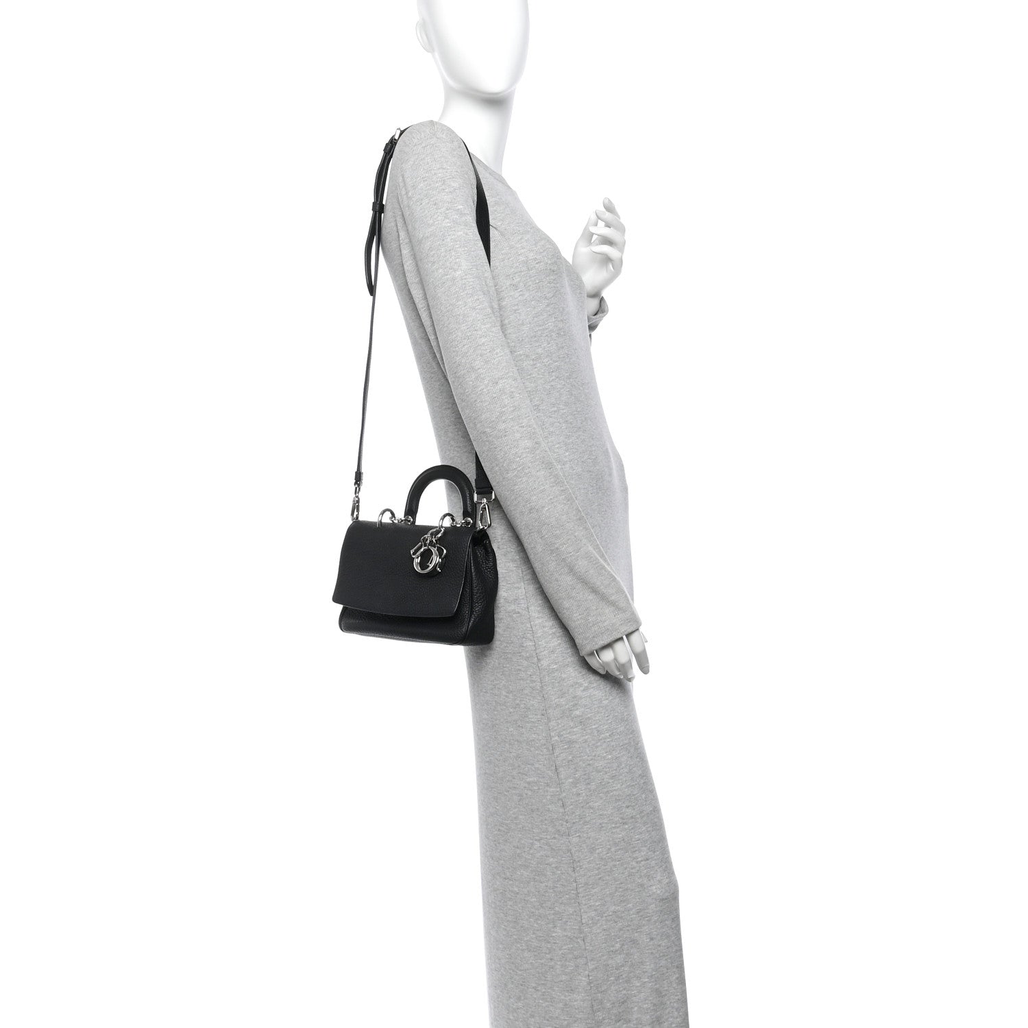Christian Dior Bullcalf Mini Be Dior Flap Black 2 of 14