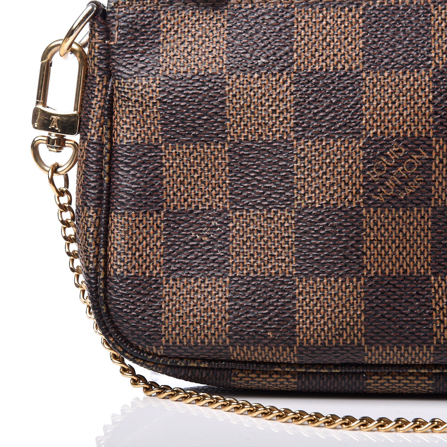 Louis Vuitton Damier Ebene Mini Pochette Accessories 8 of 12