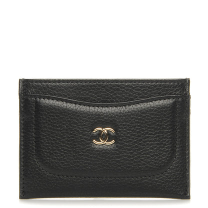 Chanel Calfskin CC Card Holder Black 1 of 8