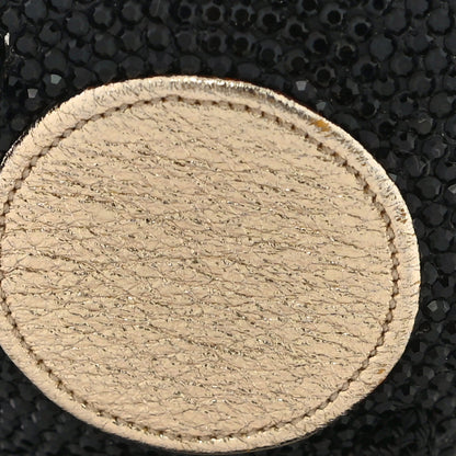 Judith Leiber Swarovski Crystal Disco Ball Minaudiere Clutch Black Gold 10 of 11