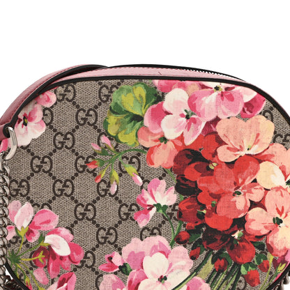 Gucci GG Supreme Monogram Blooms Mini Chain Shoulder Bag Beige Multicolor Dry Rose 8 of 10