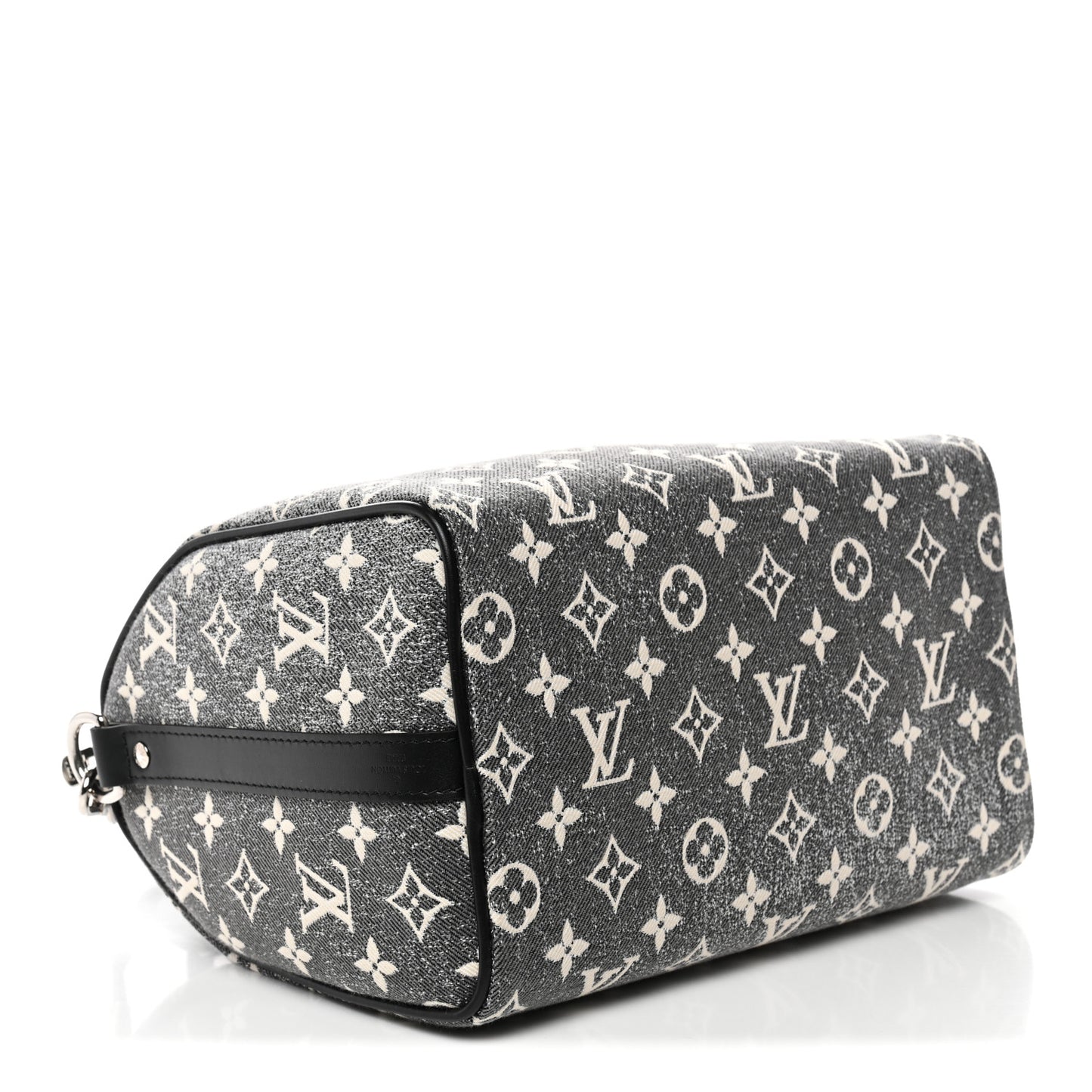 Denim Monogram Jacquard Speedy Bandouliere 25 Black