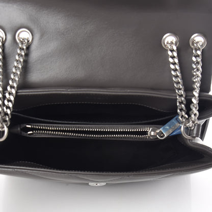 Saint Laurent Calfskin Y Quilted Monogram Small Loulou Chain Satchel Asphalt 6 of 11