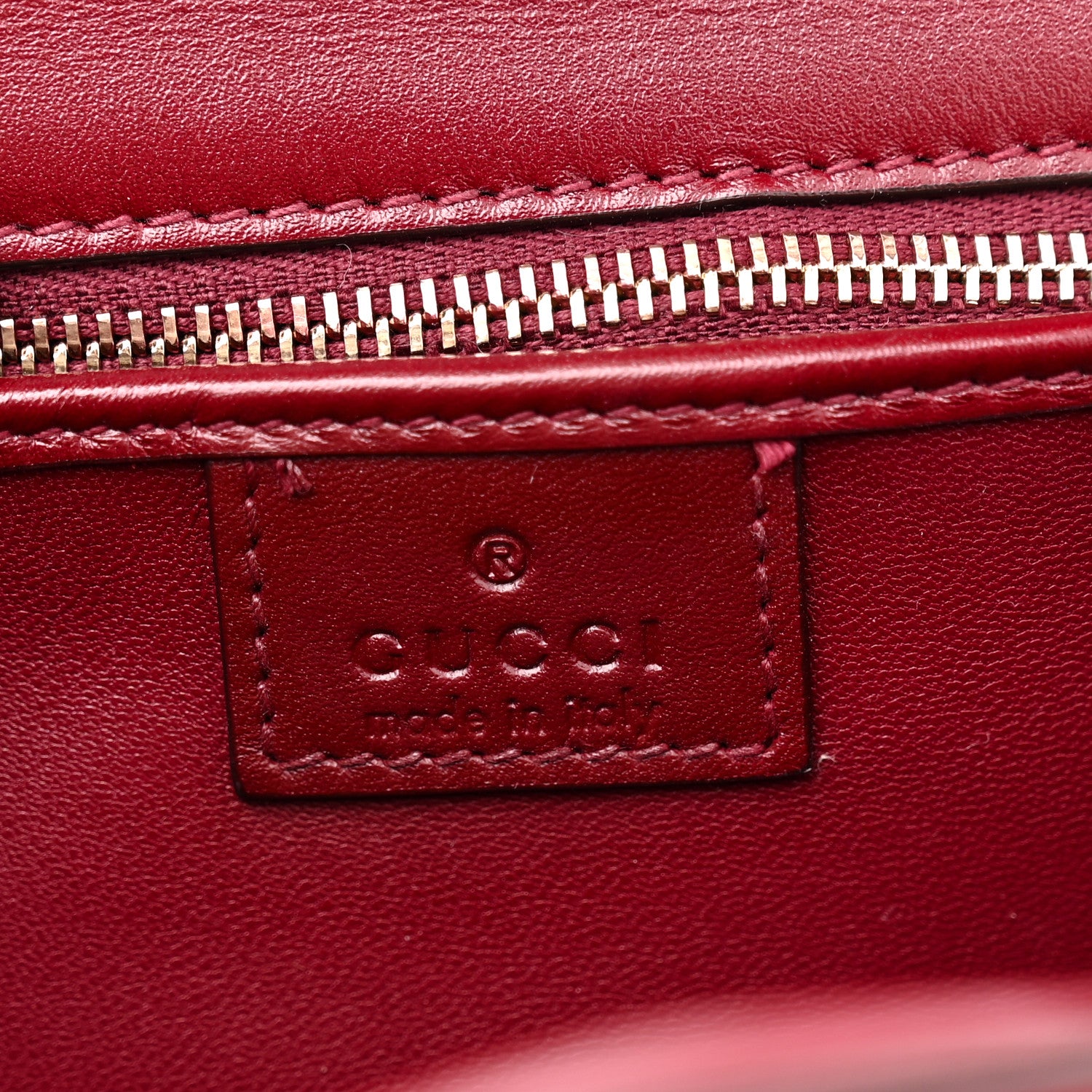 Gucci Boarded Dyana Lux Calfskin Web Monochrome Small Bamboo 1947 Top Handle Bag Rosso Ancora 6 of 11