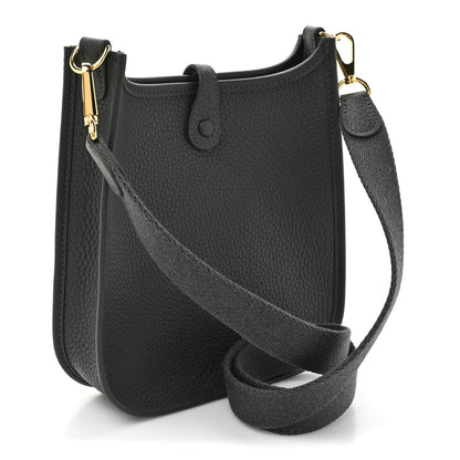Hermes Taurillon Clemence Evelyne TPM Vert Mangrove 3 of 11