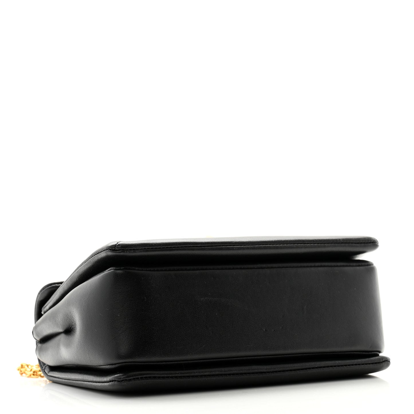 Nappa One Stud Chain Clutch Black