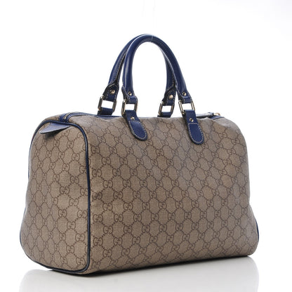 Gucci GG Plus Monogram Medium Boston USA Flag Unicef Duffle Blue 3 of 12