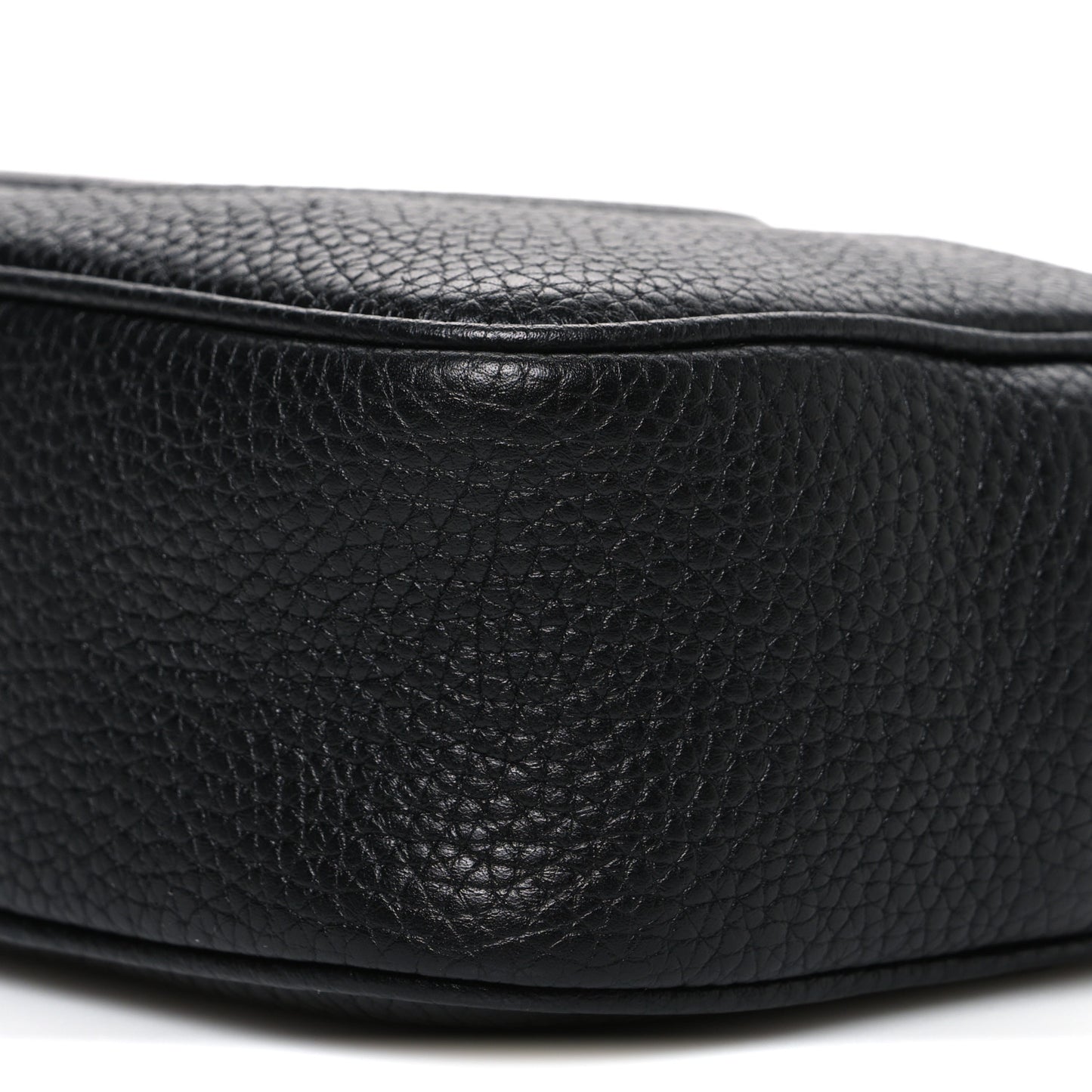 Pebbled Calfskin Mini Soho Disco Bag Black