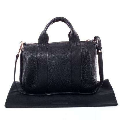 Alexander Wang Leather Rocco w Rose Gold Hardware Black 8 of 8