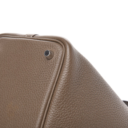 Hermes Taurillon Clemence Picotin Lock 18 PM Etoupe 9 of 10